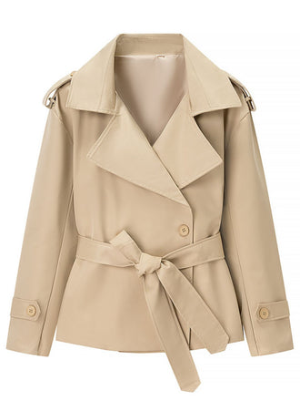 60er Jacke mit Reverskragen und Gürtel