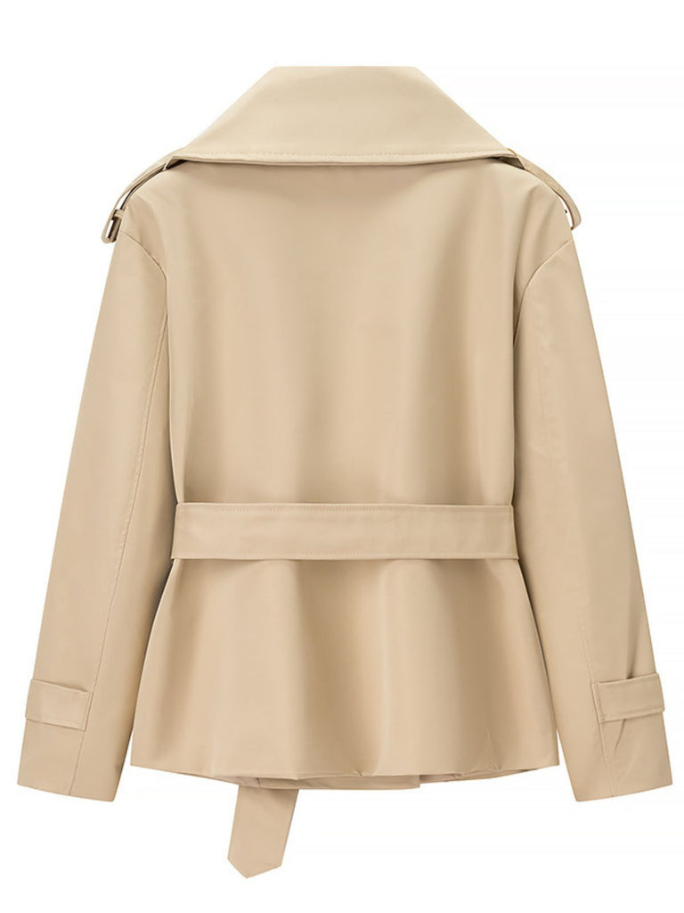 60er Jacke mit Reverskragen und Gürtel