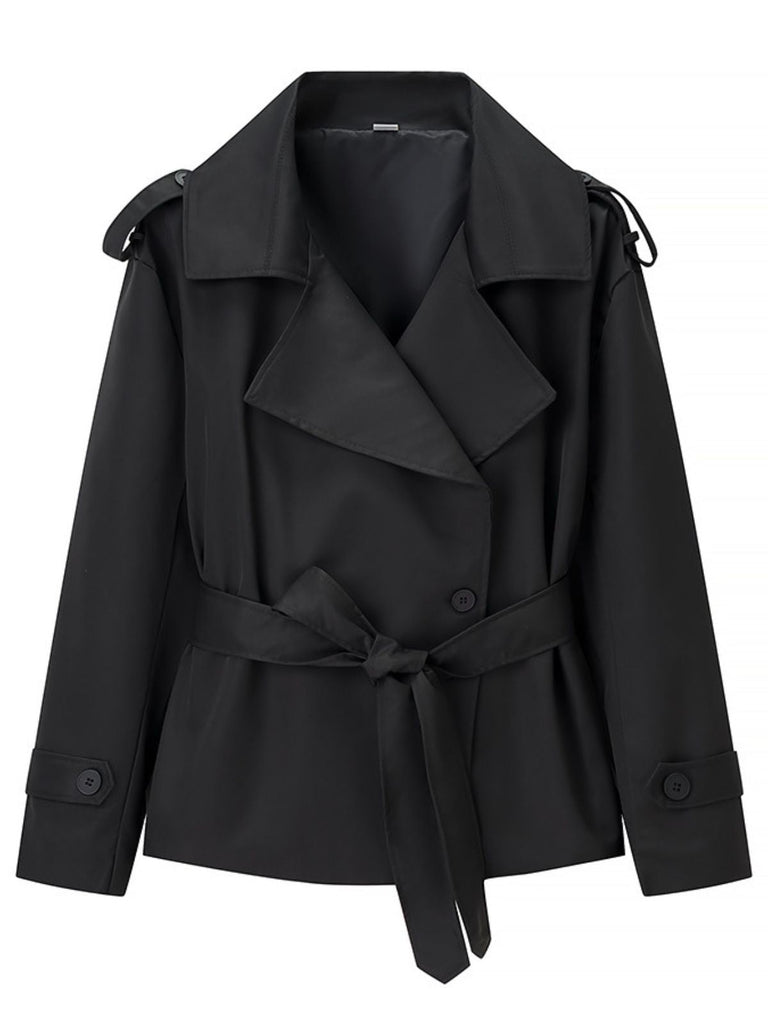 60er Jacke mit Reverskragen und Gürtel