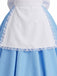 50er Wonderland Kostüm-Set mit Kleid und Schürze