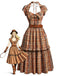 70er Kleid mit Neckholder und Karo