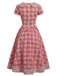 40er Kleid mit Peter-Pan-Kragen und Schleife