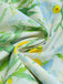 Grünes 50er Kleid mit Blumen und Schleife
