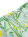 Grünes 50er Kleid mit Blumen und Schleife