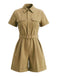 50er Romper mit Reverskragen und Tasche