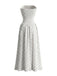 50er Trägerloses Smockkleid mit Polka-Dots