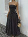 50er Trägerloses Smockkleid mit Polka-Dots