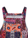 70er Boho Jumpsuit mit Ethno-Blumenprint
