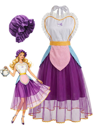 Lila 50er Netzkleid mit Herz