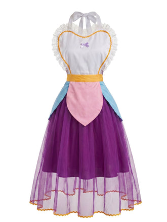 Lila 50er Netzkleid mit Herz