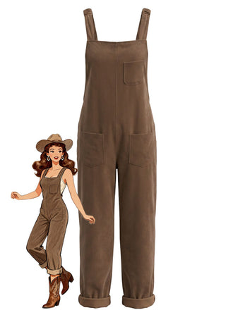 60er Jumpsuit mit Träger und Cord