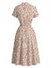 40er Baumwoll-Shirtkleid mit Taillenbinde