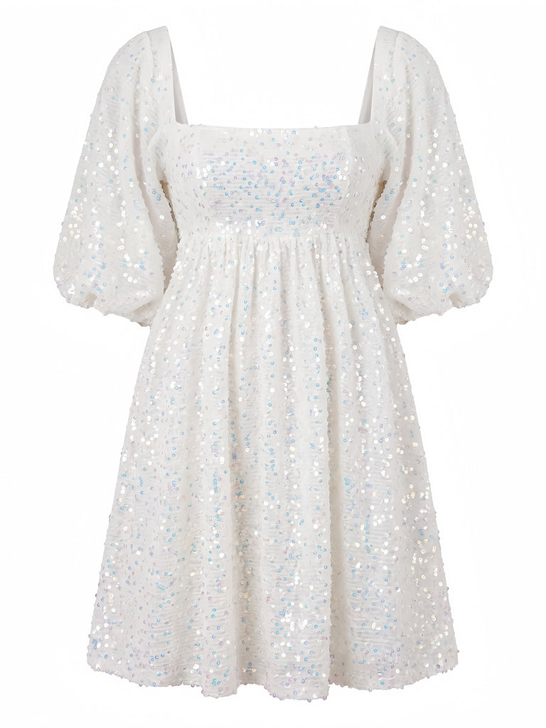 1960s Square Neck Vintage Classic Dress 4