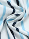 Blauer 50er Rock mit Kontrast und Streifen