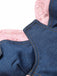 Blau 50er Jeans-Korsett mit Spitze