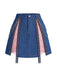 Blau 50er Jeans-Korsett mit Spitze