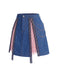 Blau 50er Jeans-Korsett mit Spitze