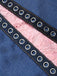 Blau 50er Jeans-Korsett mit Spitze