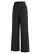Schwarze 30er Strickhose mit weitem Bein
