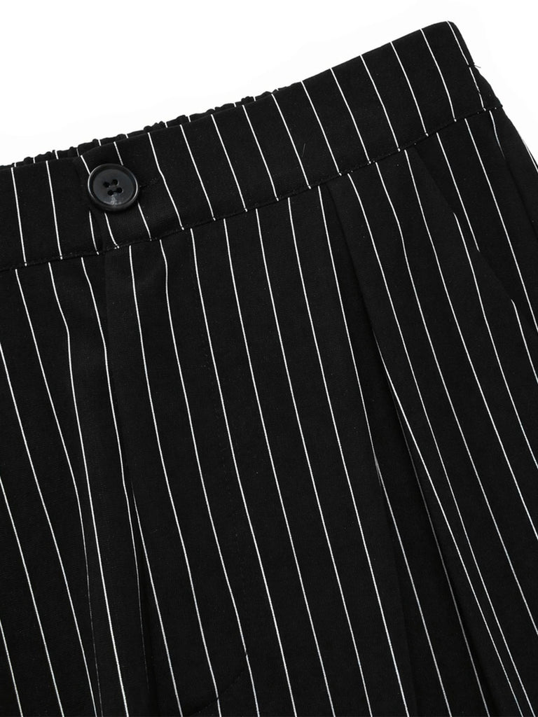 Schwarzes 30er Set mit Nadelstreifen