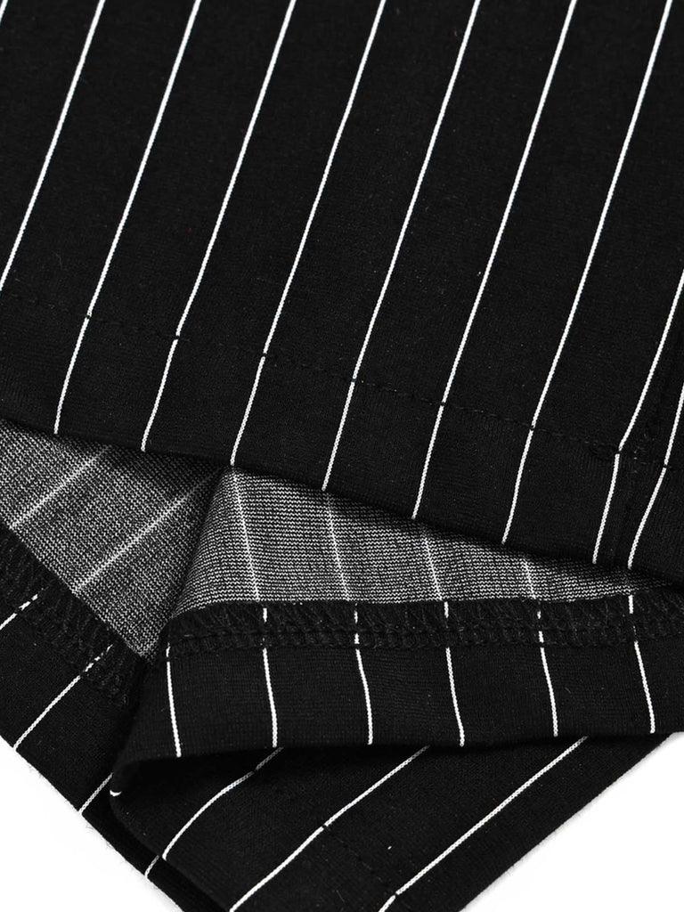 Schwarzes 30er Set mit Nadelstreifen