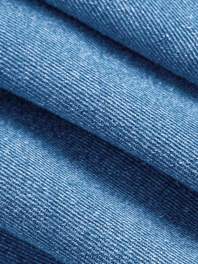 Blau 50er Jeans-Korsett mit Spaghettiträger