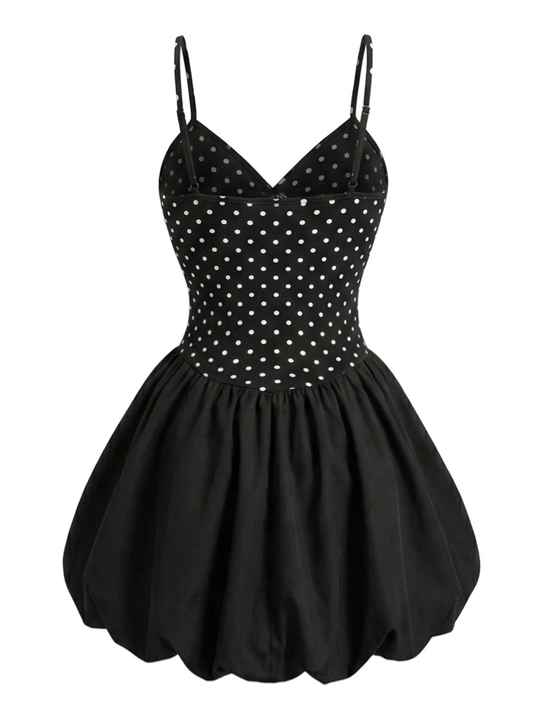 [Pre-Sale] Bbww 1960s Polka Dot V Neck Bow Top 3