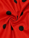 Rotes 50er Halloween Kleid mit Marienkäfer