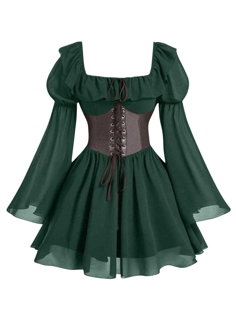 1950s Square Neck Vintage Classic Dress 4