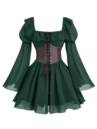 1950s Square Neck Vintage Classic Dress 4