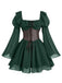1950s Square Neck Vintage Classic Dress 4