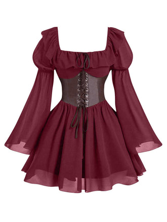 1950s Square Neck Vintage Classic Dress 6