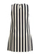 60er ärmelloses Minikleid mit Streifen und Taschen