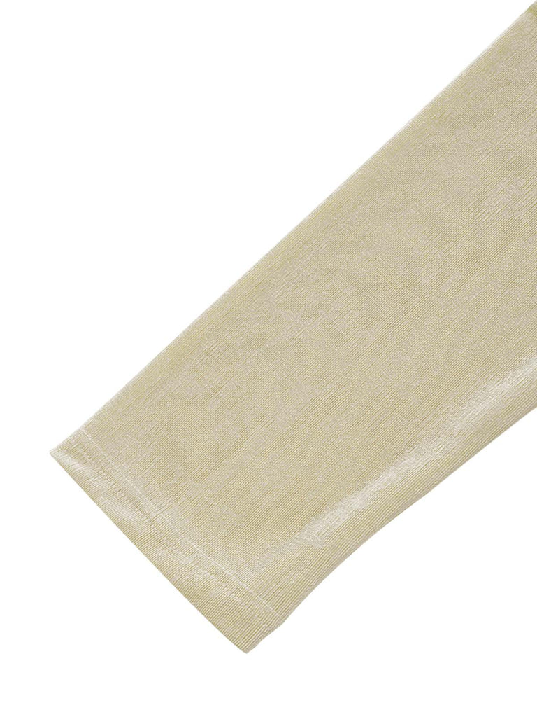 Cremefarbener 40er Cardigan mit Langarm