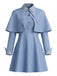 50er Hexen-Kostüm-Set mit Kleid, Cape und Hut