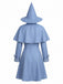 50er Hexen-Kostüm-Set mit Kleid, Cape und Hut