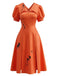 Orange 50er Halloween Vintage Kleid