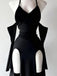 60er Gothic Maxikleid mit Neckholder und Hoch