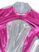 70er Plisseekleid in Metallic-Optik