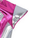 70er Plisseekleid in Metallic-Optik