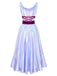 Lavendel 50er Halloween Kleid mit Prinzessin