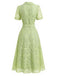 40er Shirtkleid mit Reverskragen und Spitze