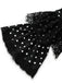 70er Gothic Kleid mit Polka-Dots und Spitzen-Patchwork