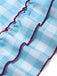 Weißes & Blaues 40er Kleid mit Rüschen und Schleife