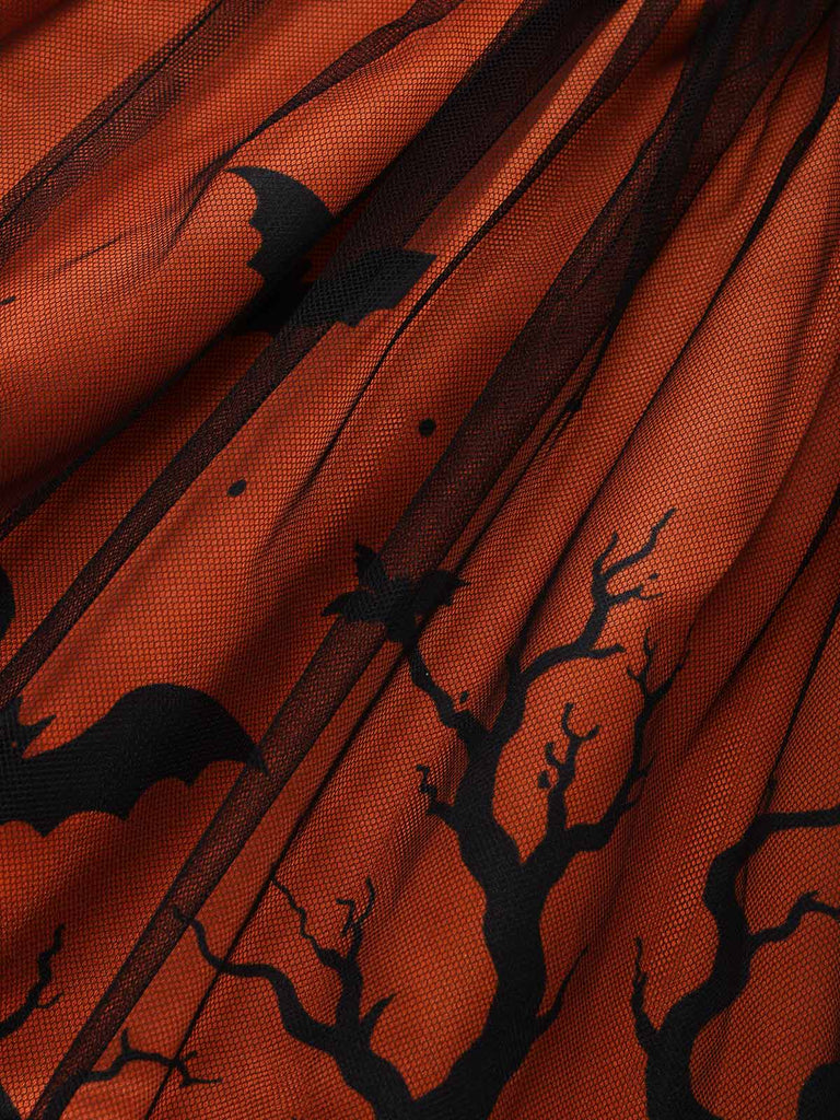 Schwarzes 50er Halloween Kleid mit Tüll