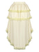 Beige 50er Rock mit Spitze und Besatz