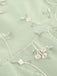 50er Netzkleid mit Blumenstickerei und Neckholder