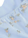 50er Netzkleid mit Blumenstickerei und Neckholder
