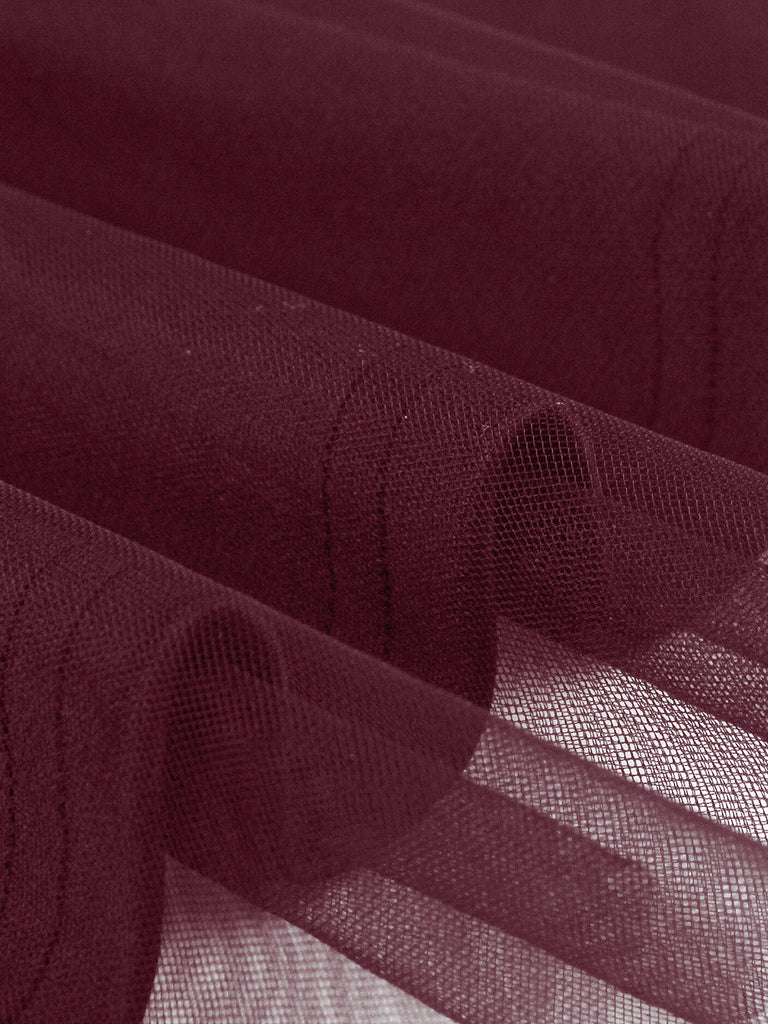 50er Netz-Kleid mit Schleife und Langarm