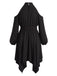 [Übergröße] 70er Cold-Shoulder Kleid